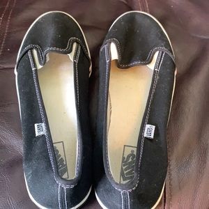 Vans Black Slip Ons Men’s 6 / Approx Women’s 7-7.5